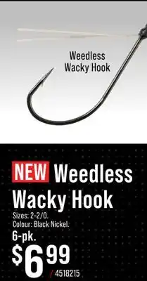 Cabela's Bass Pro Shops XPS Weedless Wacky Hook offer