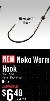 Cabela's Neko Worm Hook offer