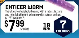 Cabela's Johnny Morris ENTICER WORM offer