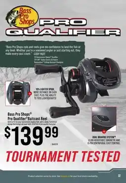 Cabela's Bass Pro Shops Pro Qualifier Baitcast Reel offer