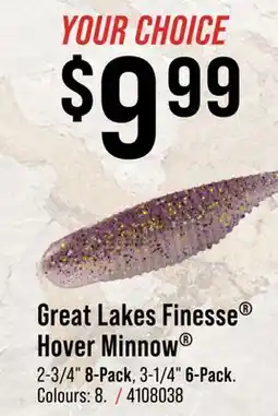 Cabela's Great Lakes Finesse Hover Minnow offer