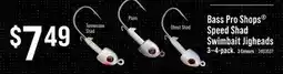 Cabela's Bass Pro Shops Speed Shad Swimbait Jigheads offer
