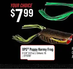 Cabela's Bass Pro Shops XPS Poppy Kermy Frog offer