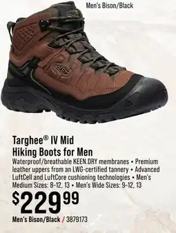 Cabela's KEEN Targhee IV Mid Hiking Boots for Men offer