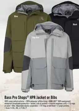 Cabela's Bass Pro Shops HPR Jacket offer