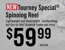 Cabela's Bass Pro Shops Tourney Special Spinning Reel offer