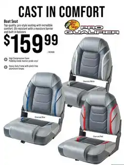 Cabela's Bass Pro Shops Pro Qualifier Boat Seat offer