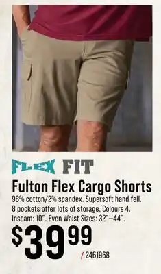Cabela's RedHead Fulton Flex Cargo Shorts offer