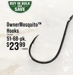 Cabela's Owner Mosquito Hook offer