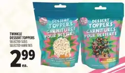 Metro Twinkle dessert toppers offer