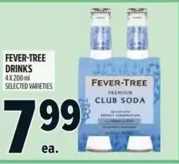 Metro Fever-tree drinks offer