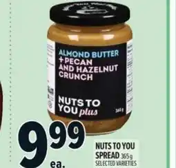 Metro Nuts to you spread offer