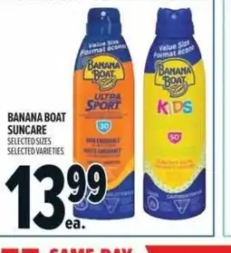 Metro Banana boat suncare offer