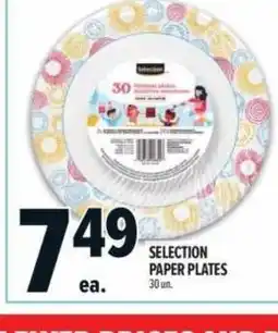 Metro Selection paper plates offer