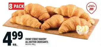 Metro Front street bakery all butter croissants offer