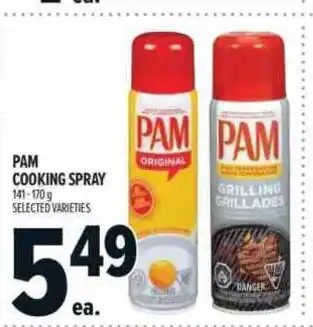 Metro Pam cooking spray offer