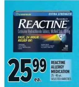 Metro Reactine allergy medication offer