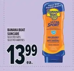 Metro Banana boat suncare offer