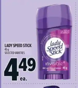 Metro Lady speed stick offer