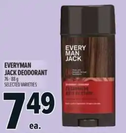 Metro Everyman jack deodorant offer