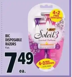 Metro Bic disposable razors offer