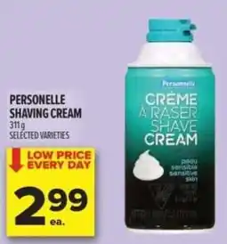 Metro Personelle shaving cream offer