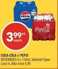 Shoppers Drug Mart COCA COLA or PEPSI offer