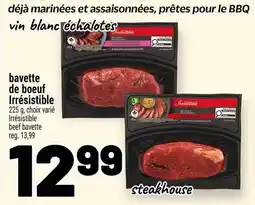 Metro Bavette de boeuf irrésistible offer