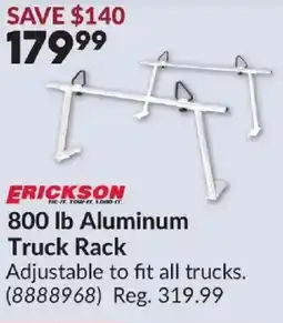 Princess Auto ERICKSON 800 lb Aluminum Truck Rack offer