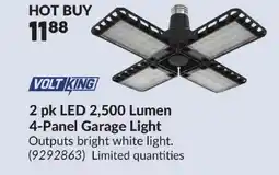 Princess Auto VOLT KING 2 pk LED 2,500 Lumen 4-Panel Garage Light offer