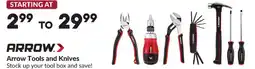 Princess Auto ARROW Tools and Knives offer