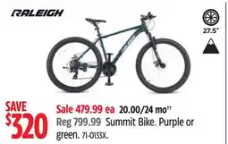Canadian Tire Summit Bike Purple or green offer