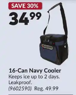 Princess Auto 16-Can Navy Cooler offer