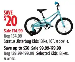 Canadian Tire Stratus Jitterbug Kids Bike 16 offer