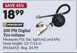 Princess Auto POWERFIST 200 PSI Digital Tire Inflator offer