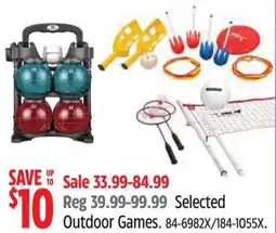Canadian Tire Selected Outdoor Games offer