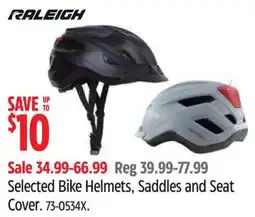 Canadian Tire Selected Bike Helmets Saddles and Seat Cover offer