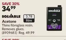 Princess Auto SOLVABLE Acetone offer
