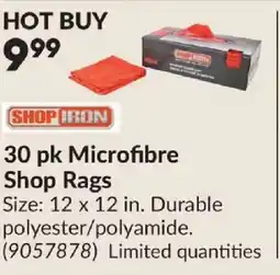 Princess Auto SHOP IRON 30 pk Microfibre Shop Rags offer