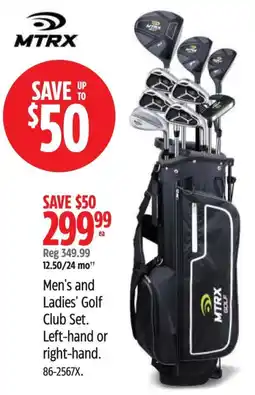 Canadian Tire Mens and Ladies Golf Club Set Left hand or right hand offer