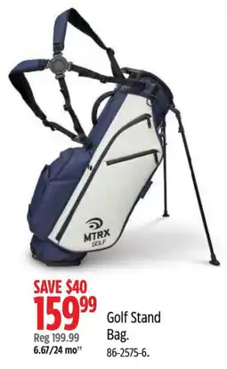 Canadian Tire Golf Stand Bag offer