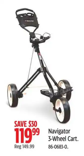 Canadian Tire Navigator 3 Wheel Cart offer