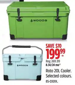 Canadian Tire Roto Cooler Selected colours offer