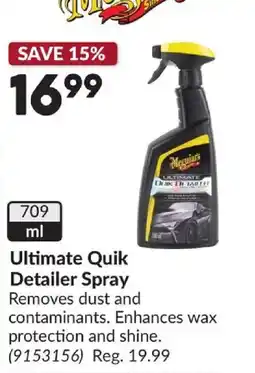 Princess Auto Ultimate Quik Detailer Spray offer