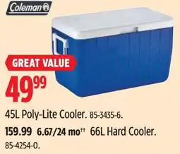 Canadian Tire Poly Lite Cooler offer