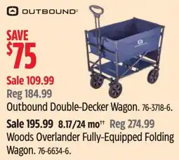 Canadian Tire Outbound Double Decker Wagon offer
