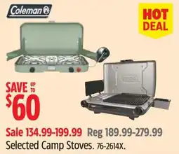 Canadian Tire Selected Camp Stoves offer
