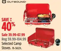 Canadian Tire Selected Camp Stoves offer