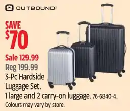Canadian Tire 3 Pc Hardside Luggage Set offer