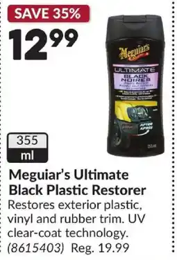 Princess Auto Meguiar's Ultimate Black Plastic Restorer offer